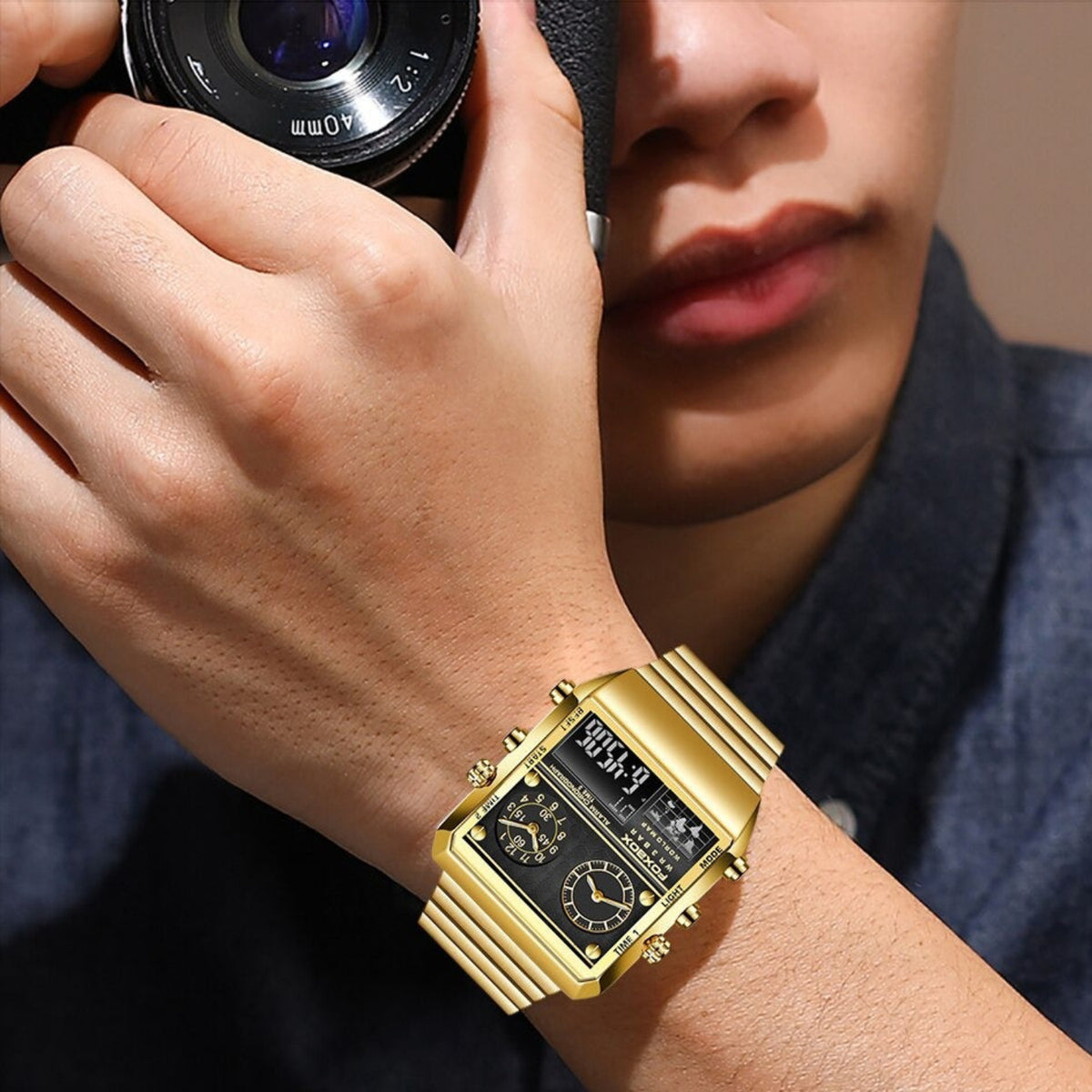 Shock Resistant, luminous, auto date functions