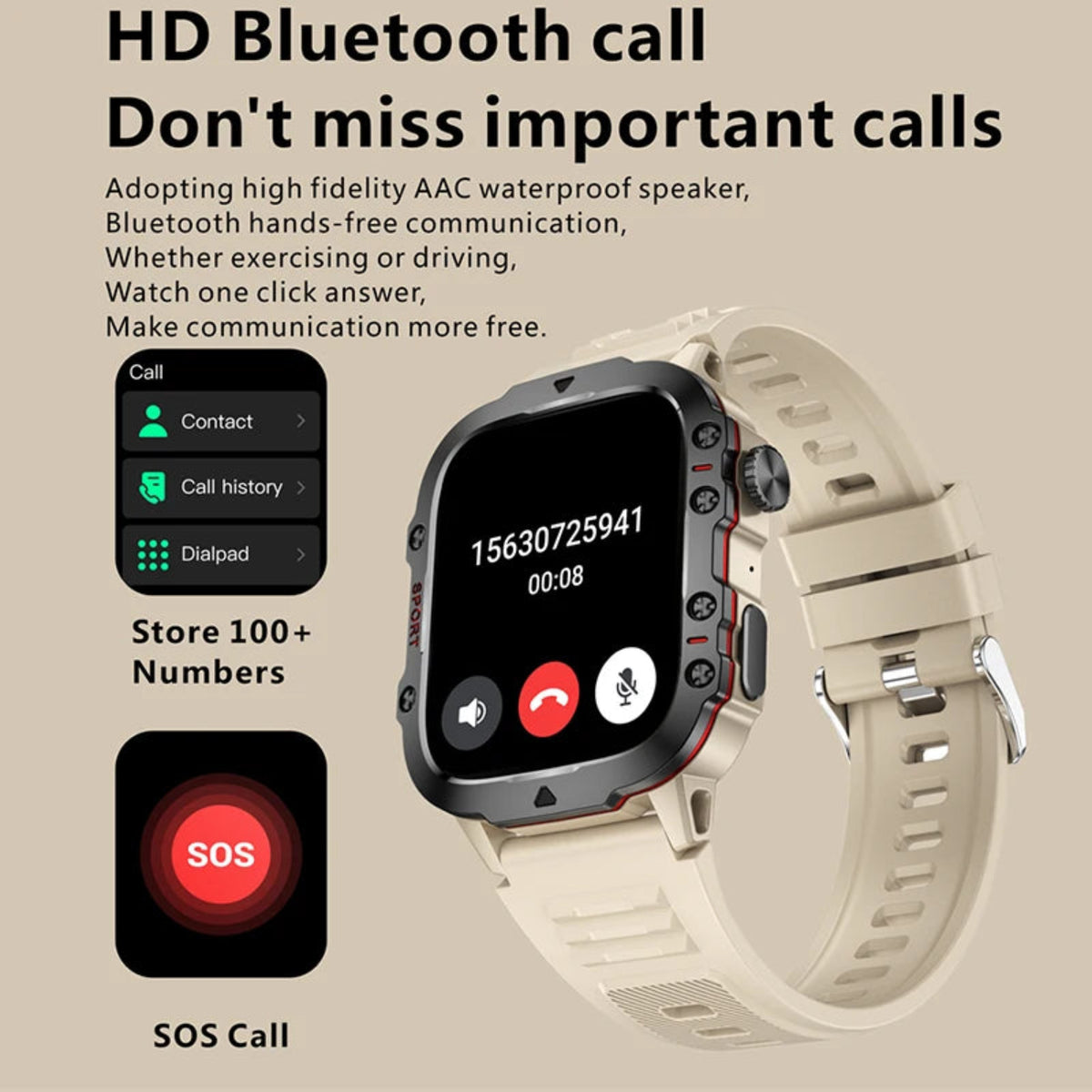 Bluetooth calling capabilities mean you can take calls