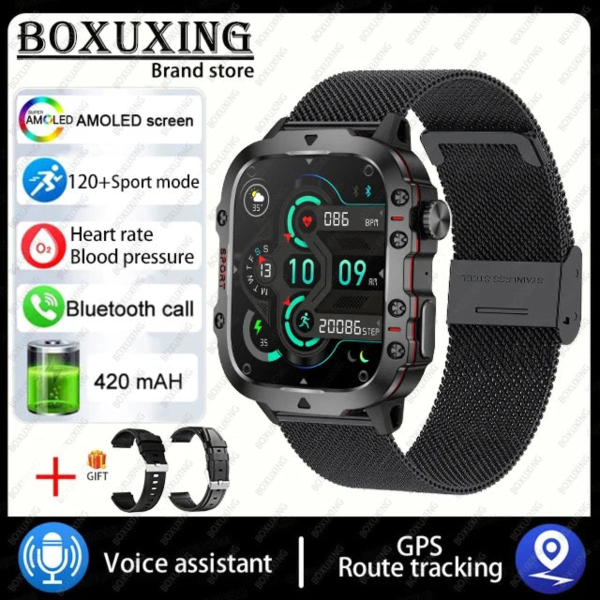 black smartwatch your style