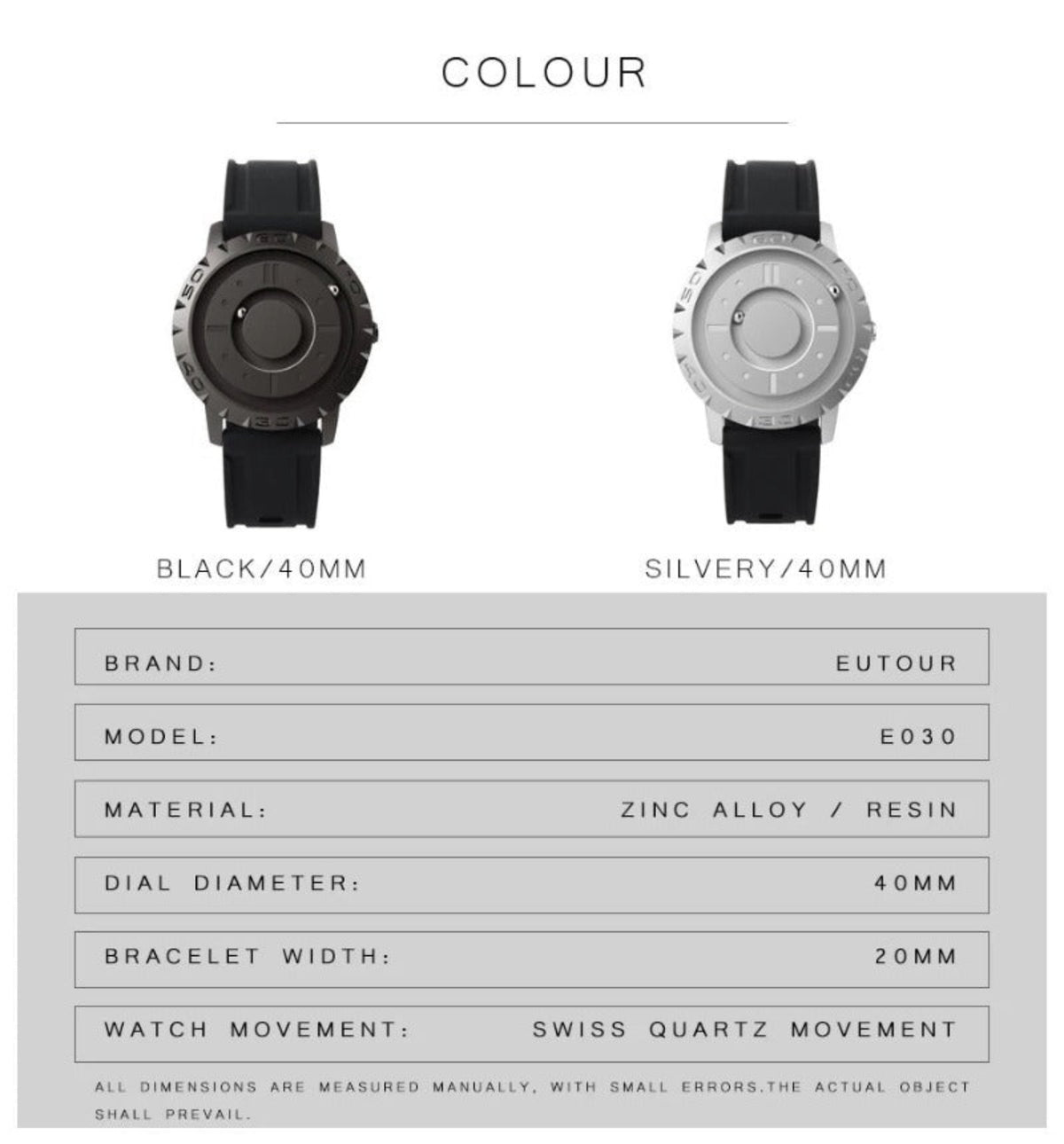 Men's Watch Original Iron Ball Magnetic Quartz Watch