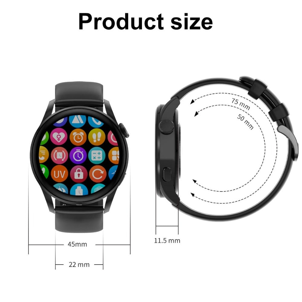Touchscreen Smartwatch with Sleep & Activity Tracking
