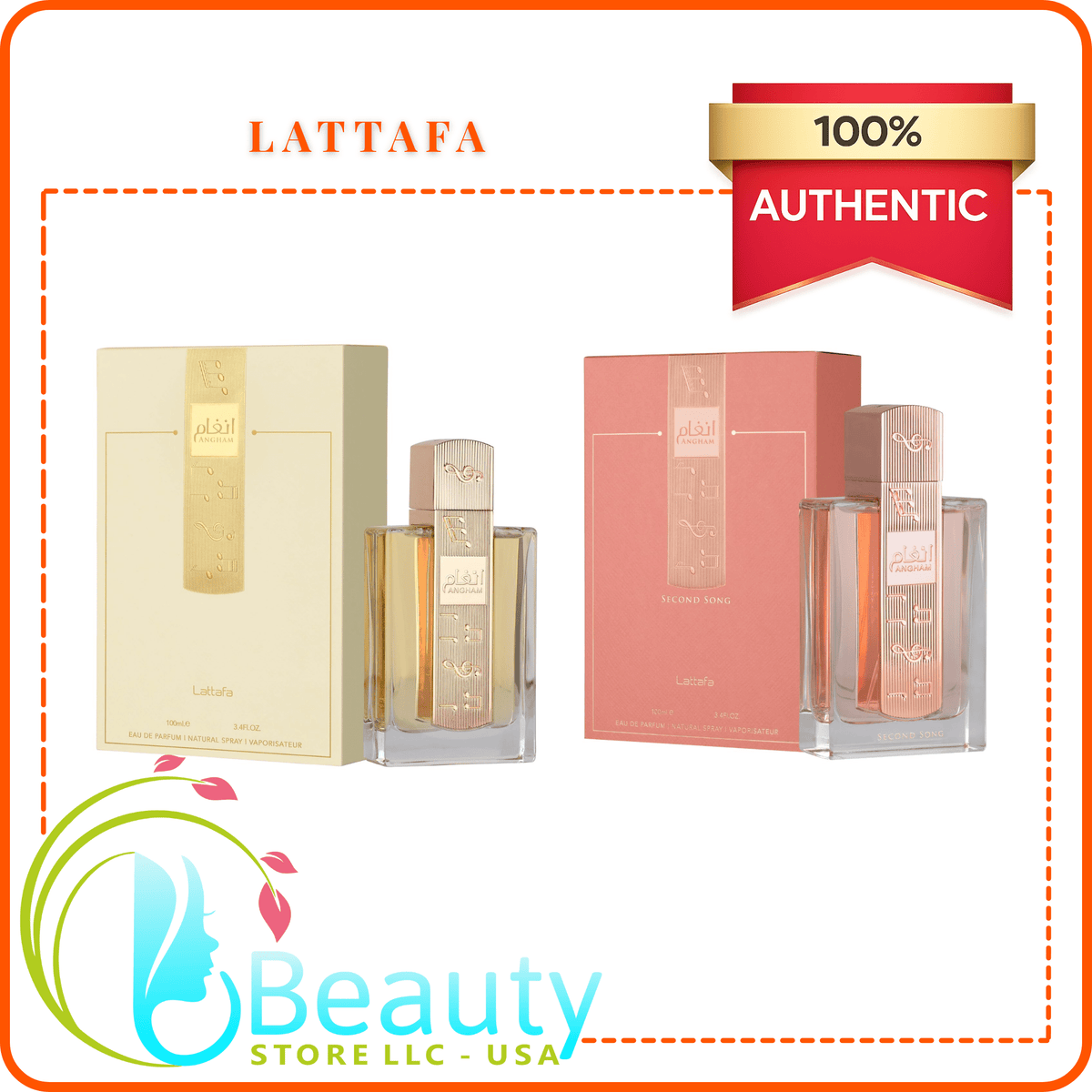 Lattafa Angham &amp; Angham Second Song Eau de Parfum Set — 2 × 100ml
