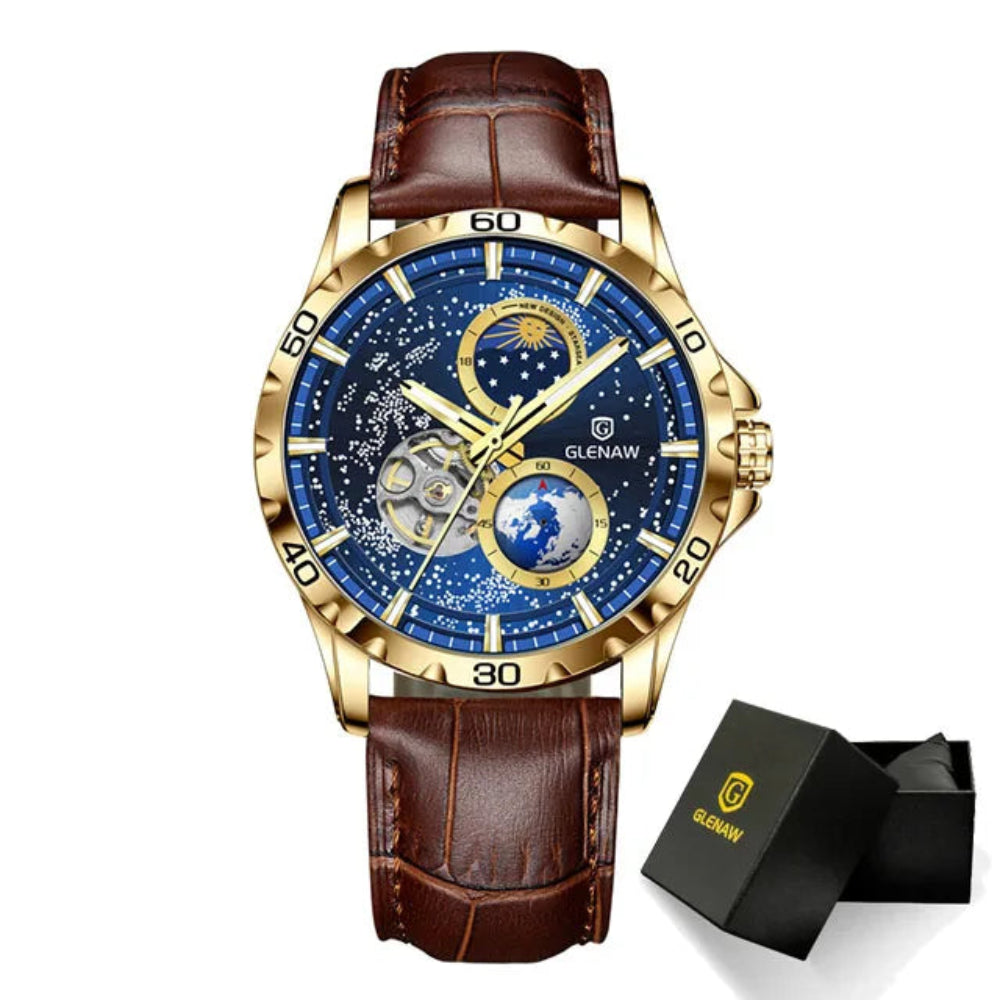  Rotating Earth Wristwatch man watch