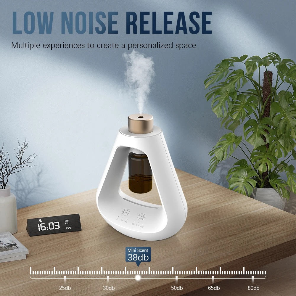 Waterless essential oil nebulizer diffuser