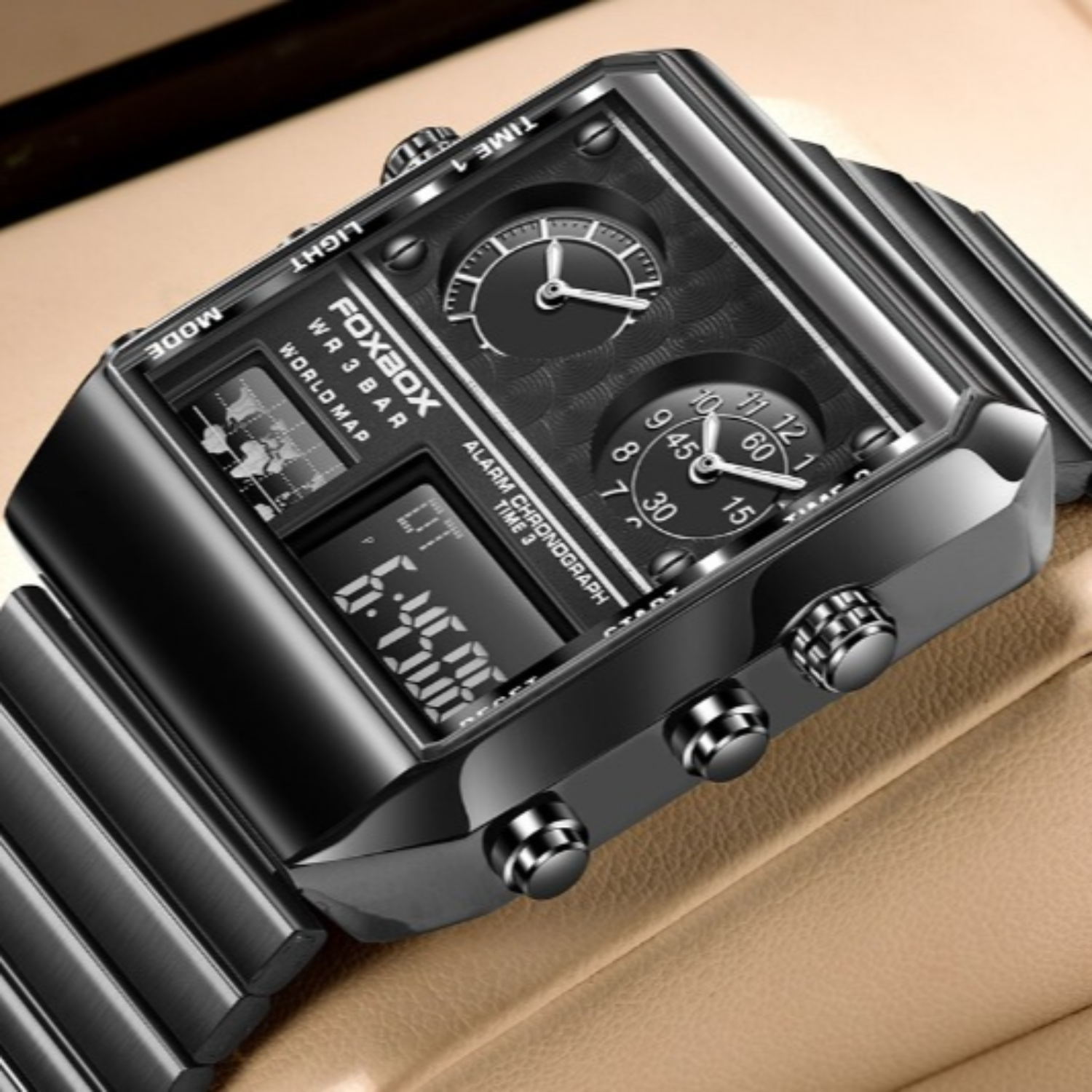 Shock Resistant, luminous, auto date functions