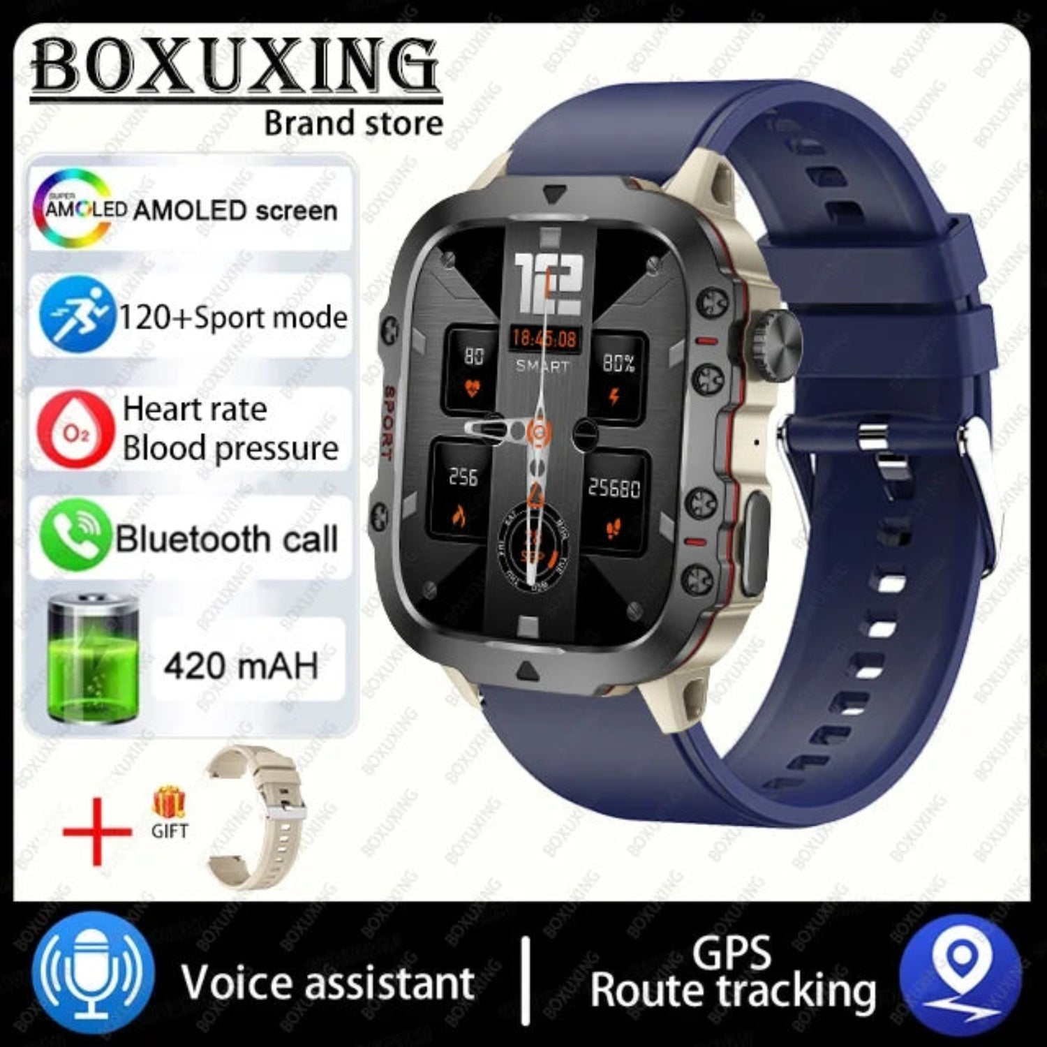 blue navy heart rate sleep rate 