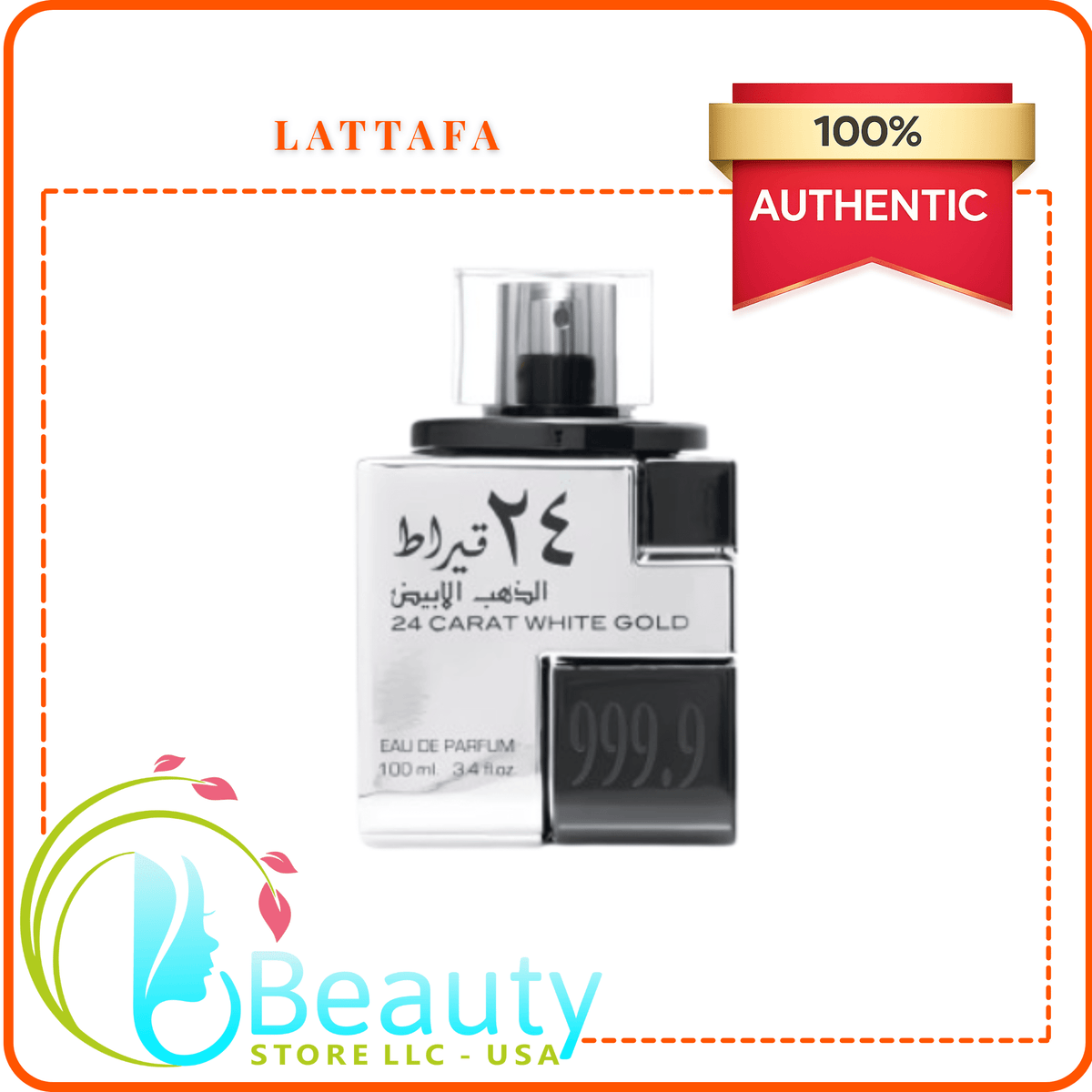 Lattafa 24 Carat White Gold Eau de Parfum — 100ml