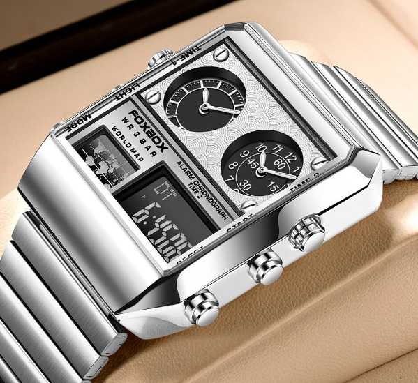 Top Brand Luxury Digital Watch Dual Display