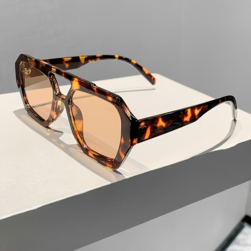Women's double-bridge square sunglasses — 3-pair set, view 7