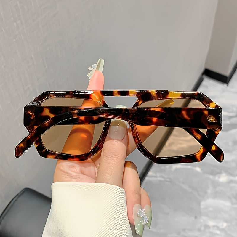 Women's double-bridge square sunglasses — 3-pair set, view 5