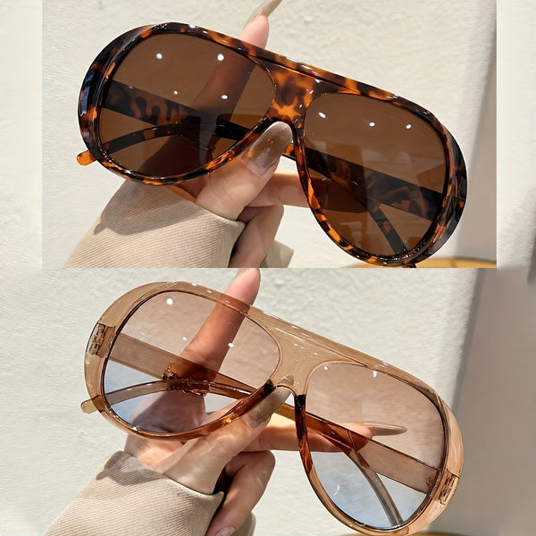 Unisex Oversized Fashion Glasses — 2-Pair Set