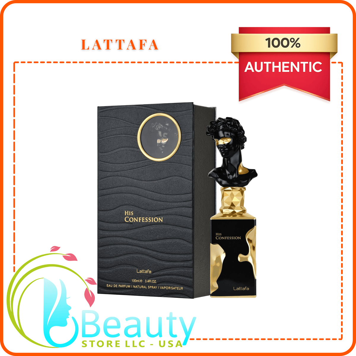 Lattafa His Confession Eau de Parfum — 100ml