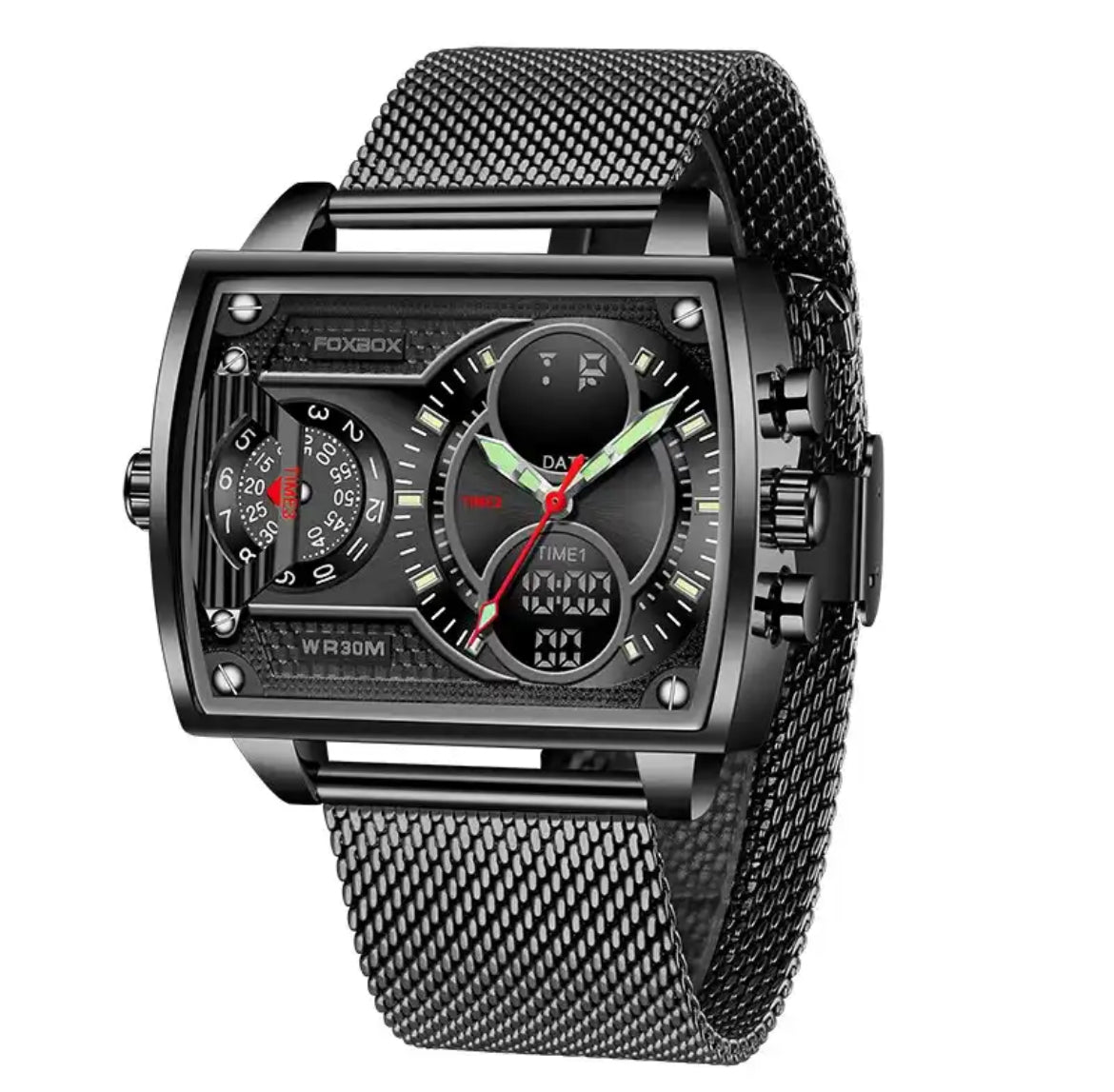 Men Watch Quartz Led Clock Digital Watches