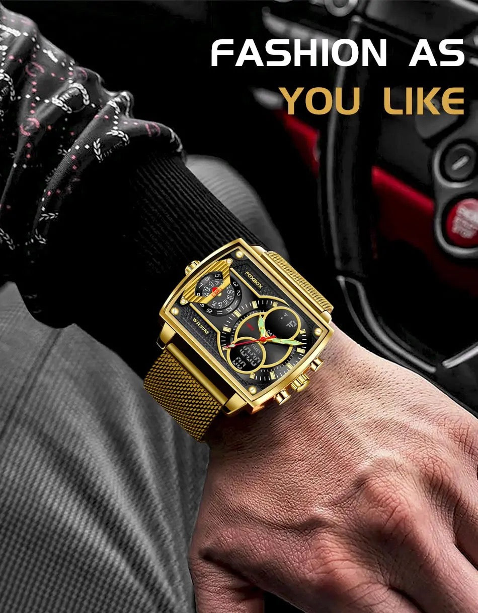 Men Watch Quartz Led Clock Digital Watches