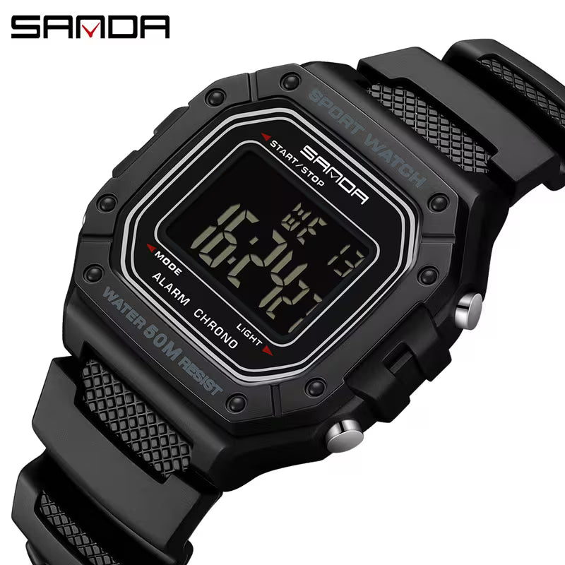 Model 2156J men's digital watch in All Black