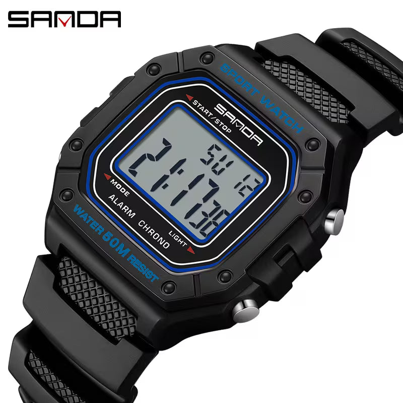 Model 2156J men's digital watch in Black / Blue