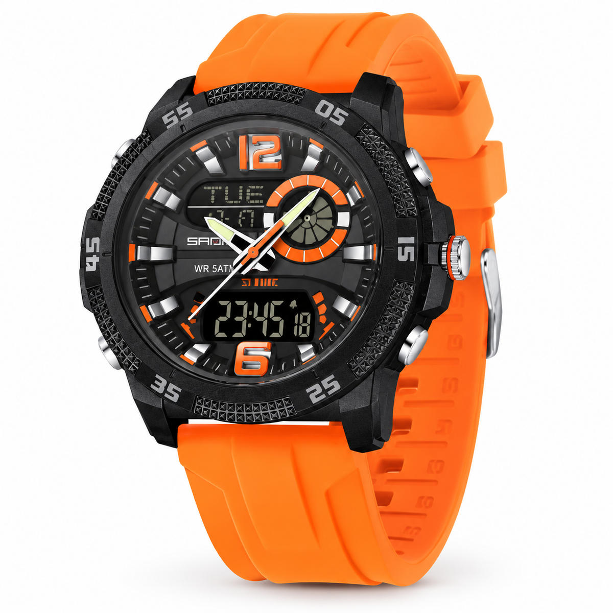 Model 3372 analog-digital sports watch in Orange
