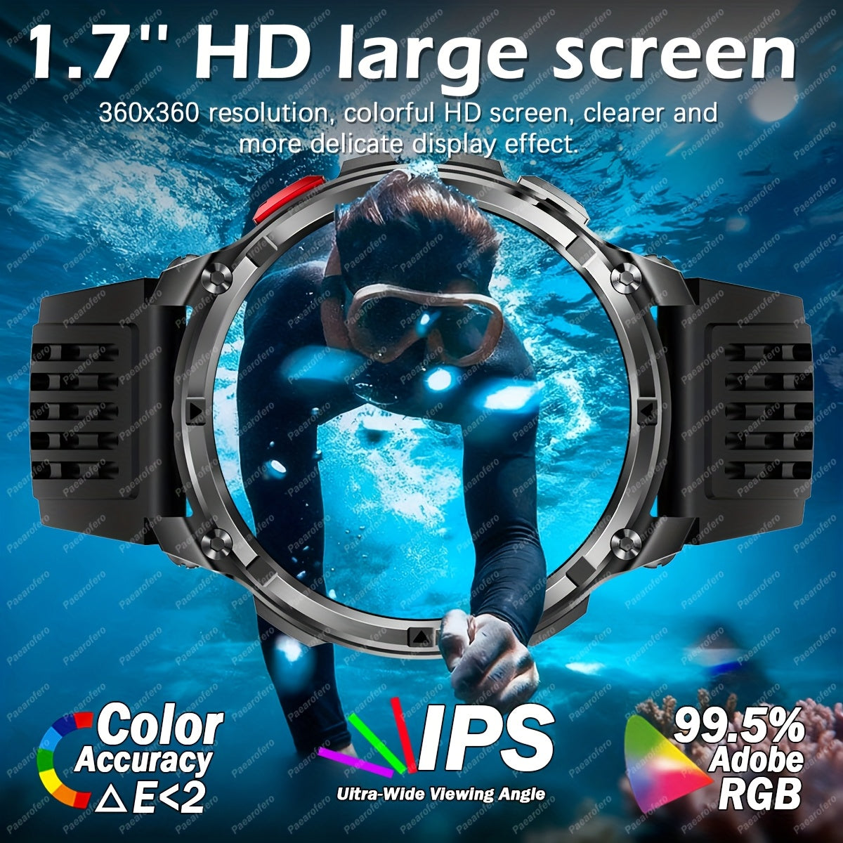 Outdoor 1.7-inch smartwatch product view 3