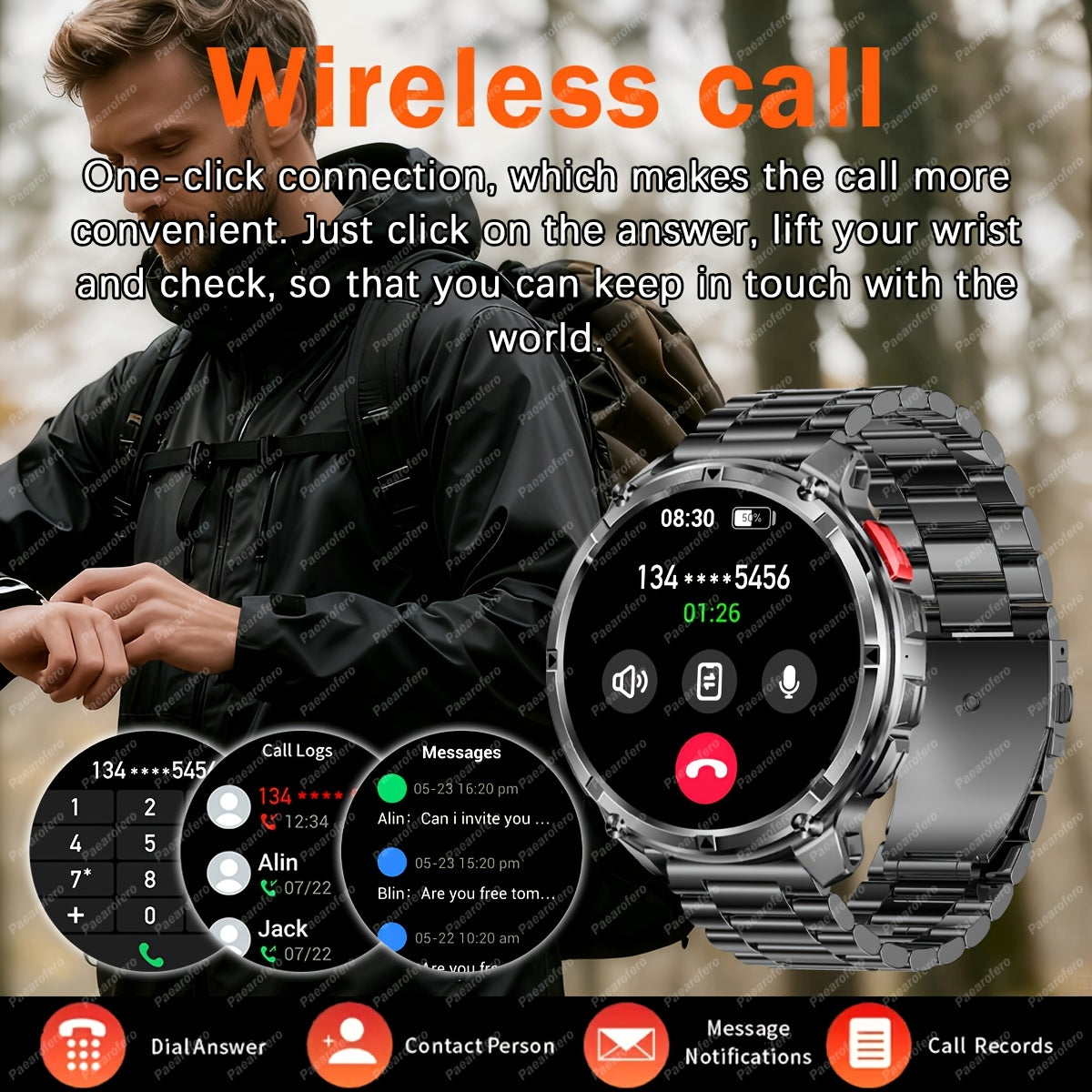 Outdoor 1.7-inch smartwatch product view 7