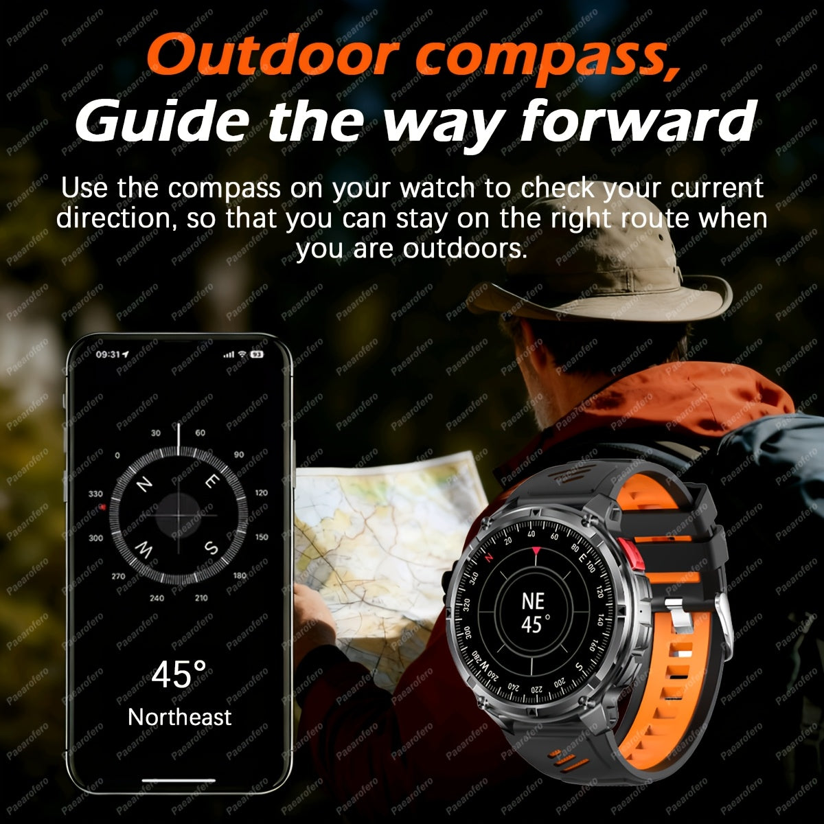 Outdoor 1.7-inch smartwatch product view 8
