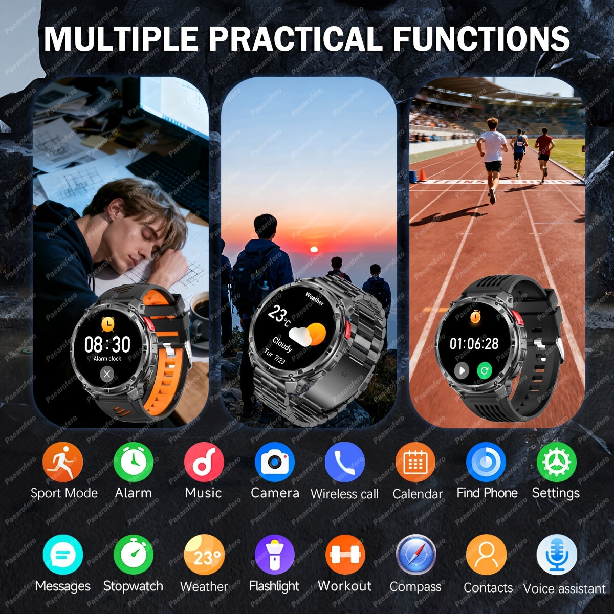 Outdoor 1.7-inch smartwatch product view 9