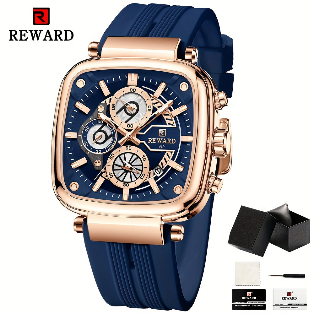 rose gold blue dial watch