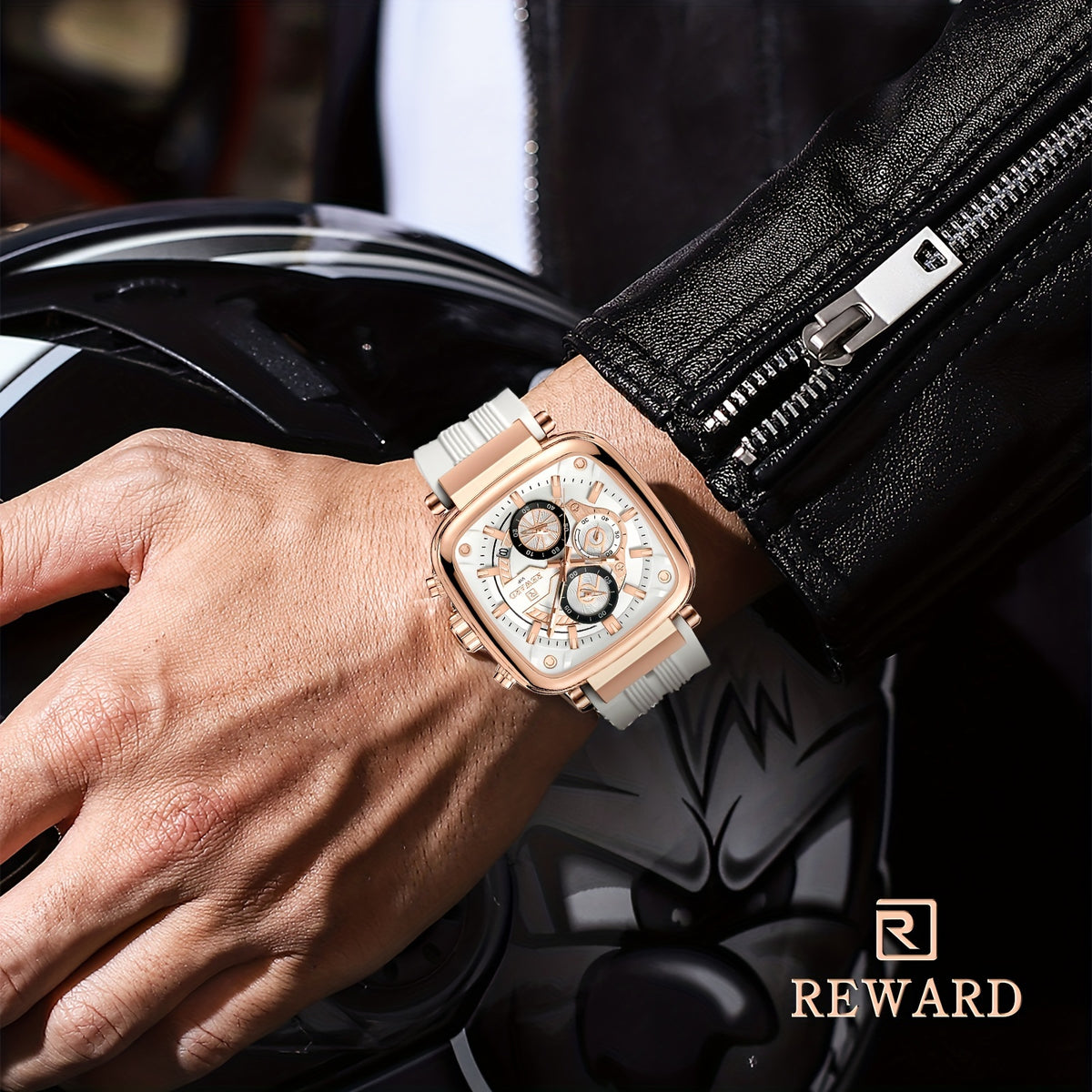 rose gold watch side
