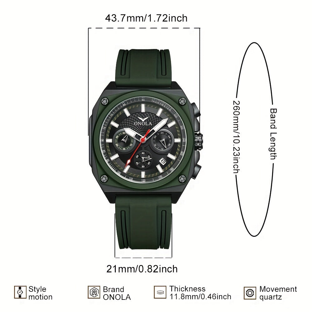Sports quartz chronograph watch — product view 2