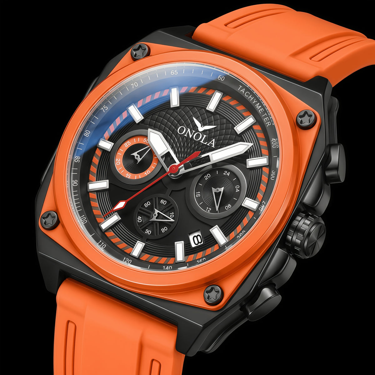 Sports quartz chronograph watch — product view 5