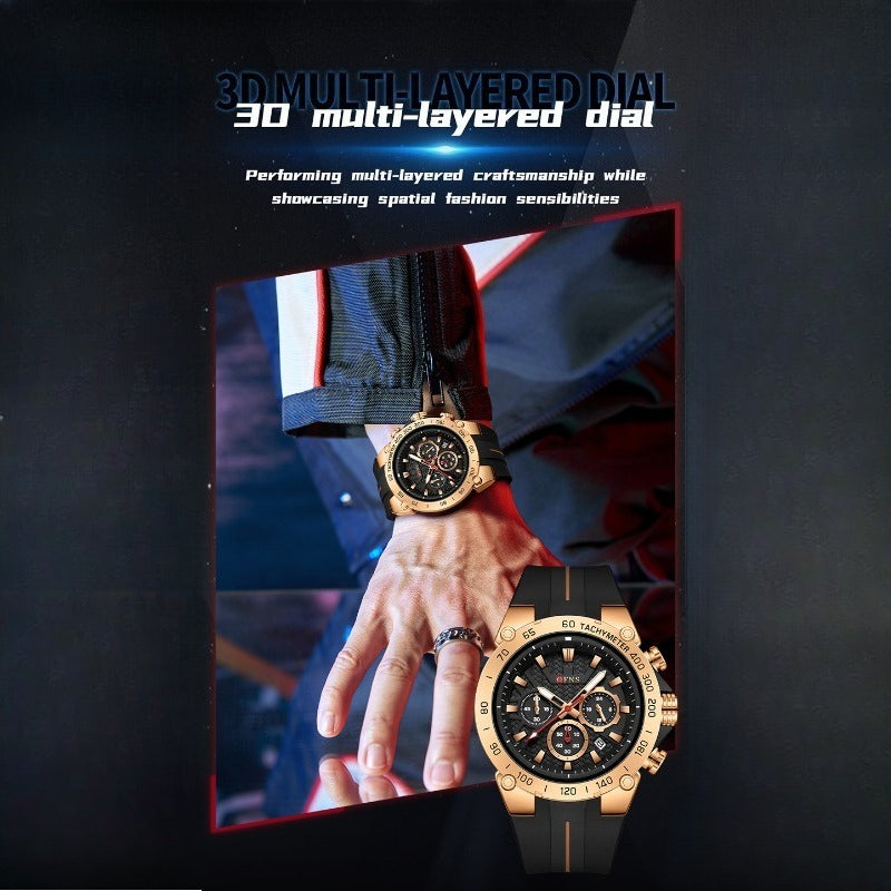 Model 1207 quartz watch view 3