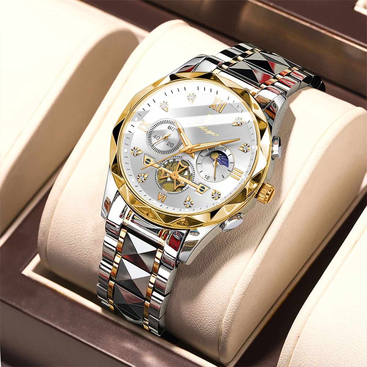 Model 996G unisex watch — Gold / White Dial
