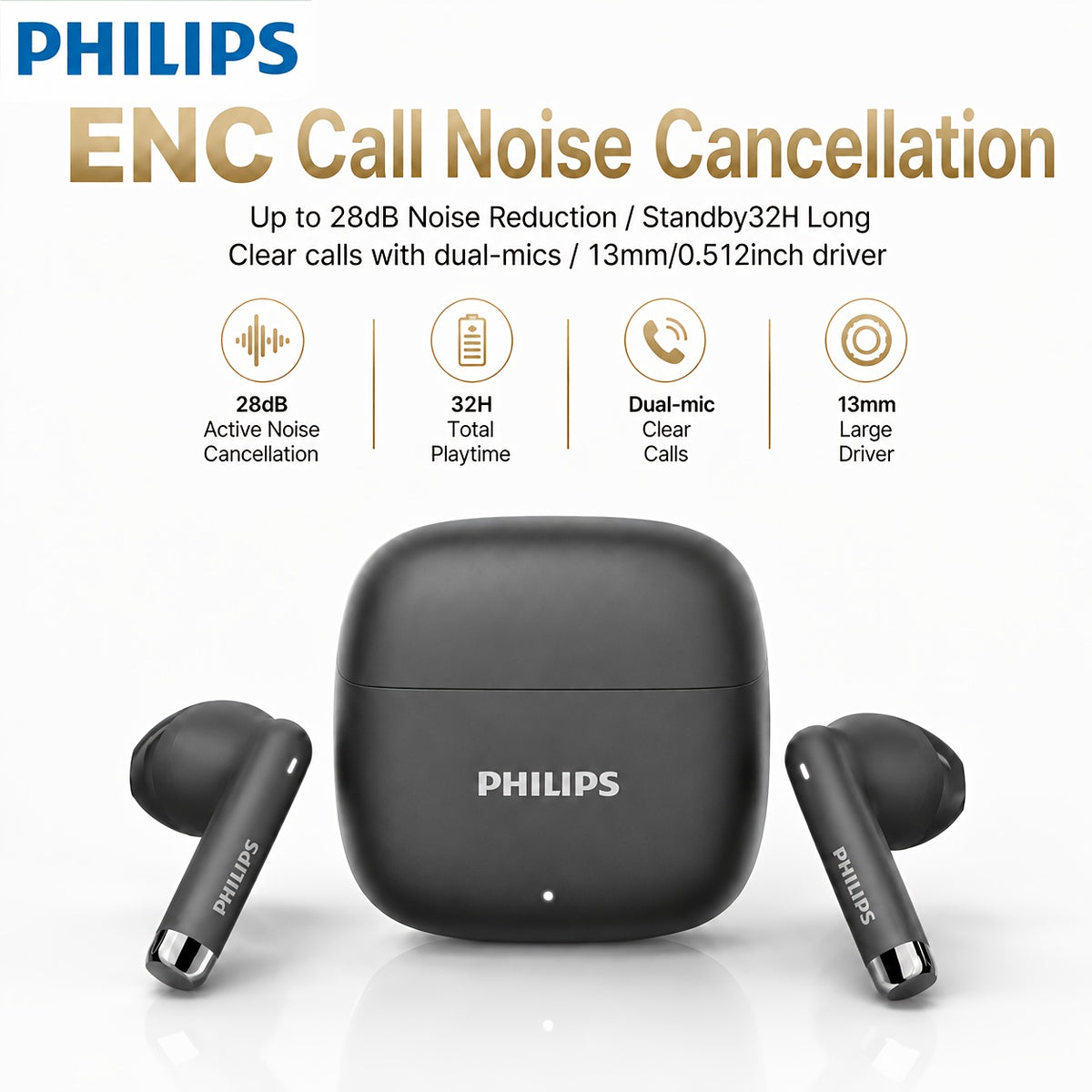 Philips Wireless Earbuds with Charging Case – product photo 4
