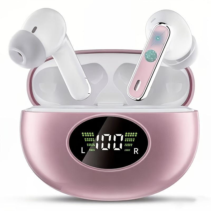 Wireless Earbuds with LED Charging Case – product photo 1