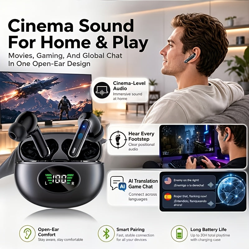 Wireless Earbuds with LED Charging Case – product photo 6