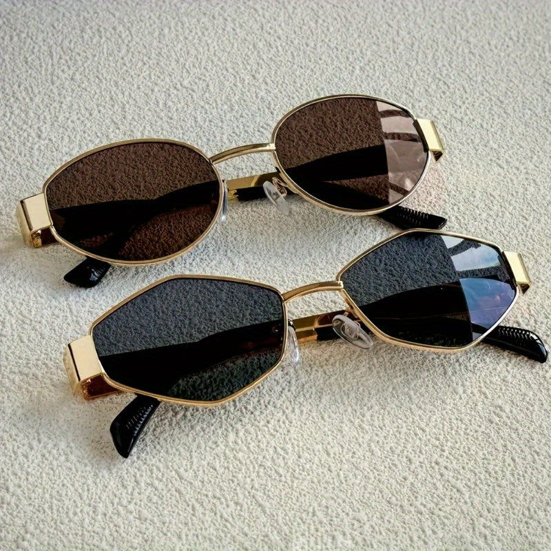 Women's Retro Round Fashion Glasses — 2-Pair Set — product view 3
