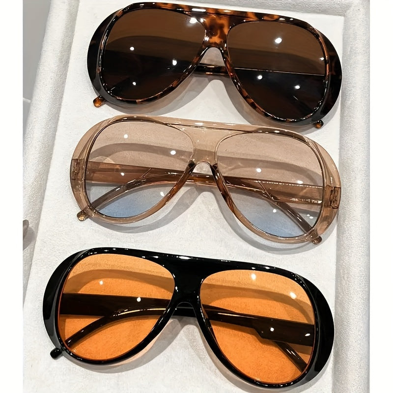 Unisex Oversized Fashion Glasses — 2-Pair Set — product view 5