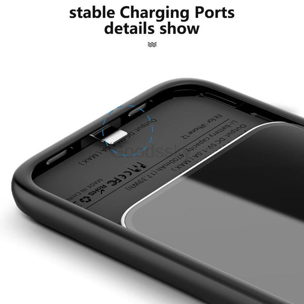 Battery Charger Cases For iPhone, pro, max, Enhanced 7000mAh