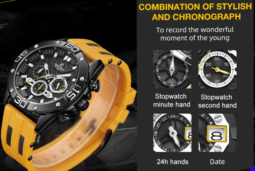 Mens Analog Digital Sport Watches Waterproof Multifunction