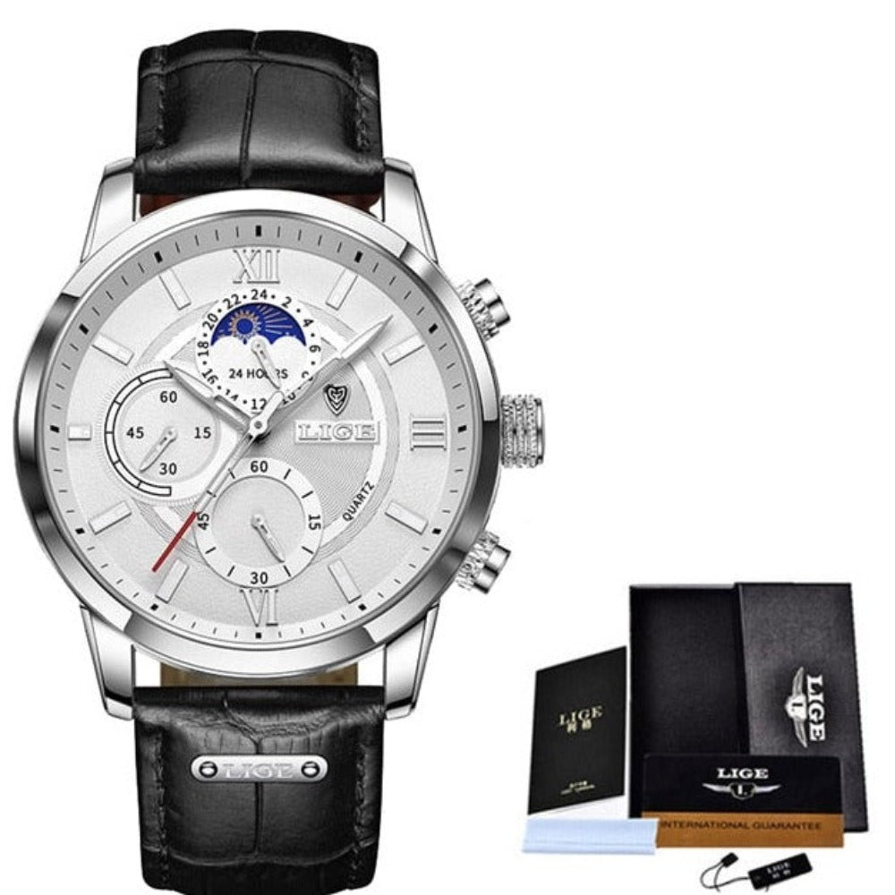 Men's Watches, Chronograph Multifunctional circular dial