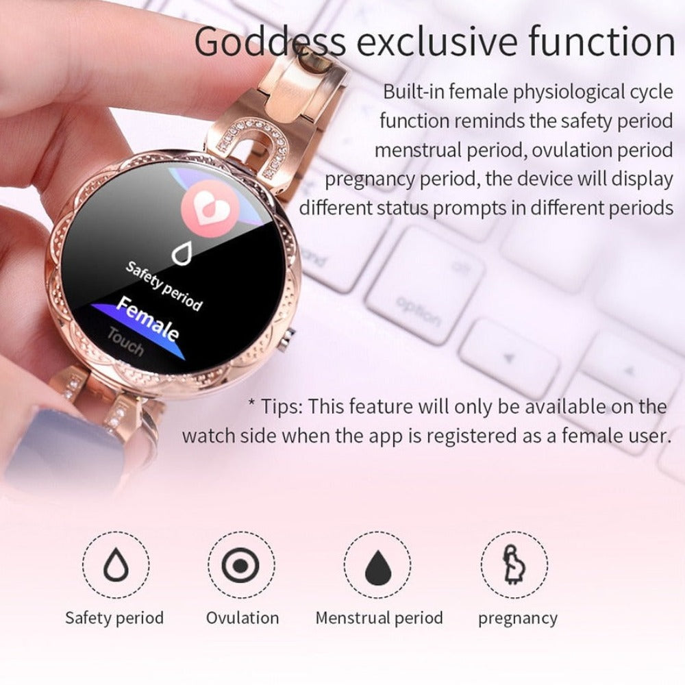 Slim diamond,  Women Smartwatch, for Android - iOS