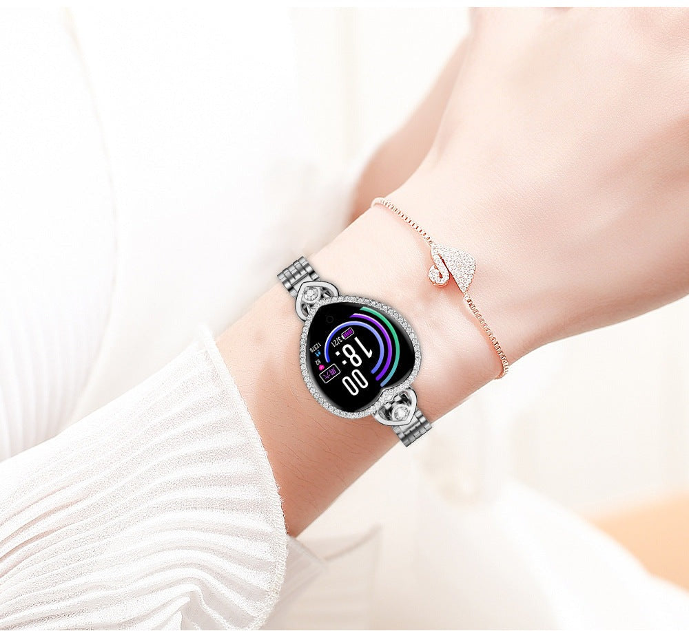 Women smartwatch, Heart style gift for her, advanced sensors, multifunction's