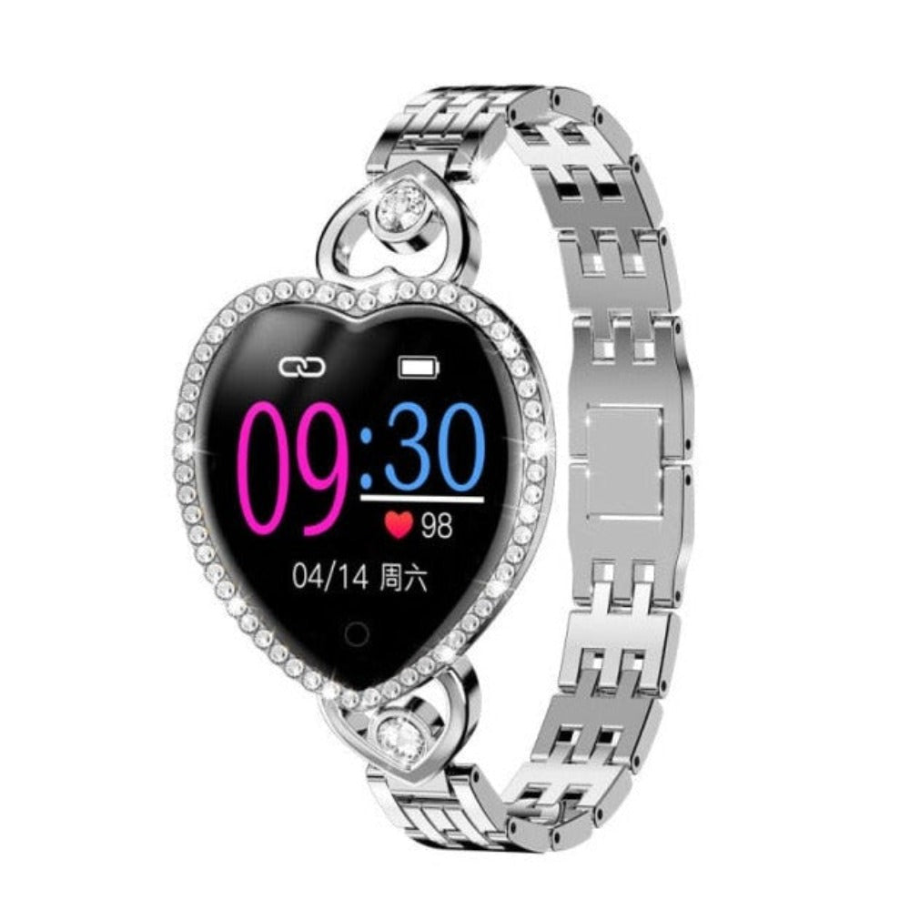 Women smartwatch, Heart style gift for her, advanced sensors, multifunction's