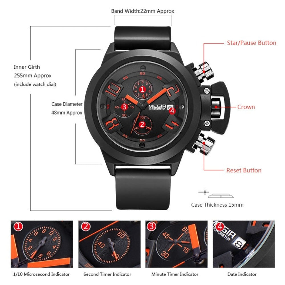 Sport Quartz Wrist Watches Analog Display - X Best Deals 